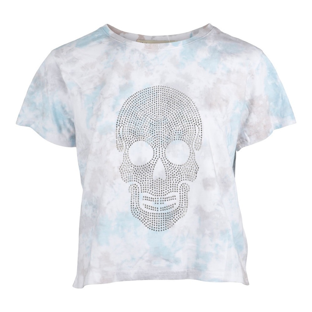 Vintage Havana Coconut Tie Dye Skull Stone Tee